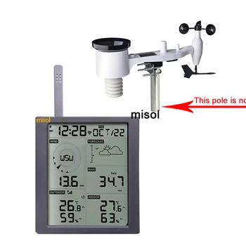 MISOL / 1 piece weather station connect to WiFi, upload data to web (wunderground) WN1900