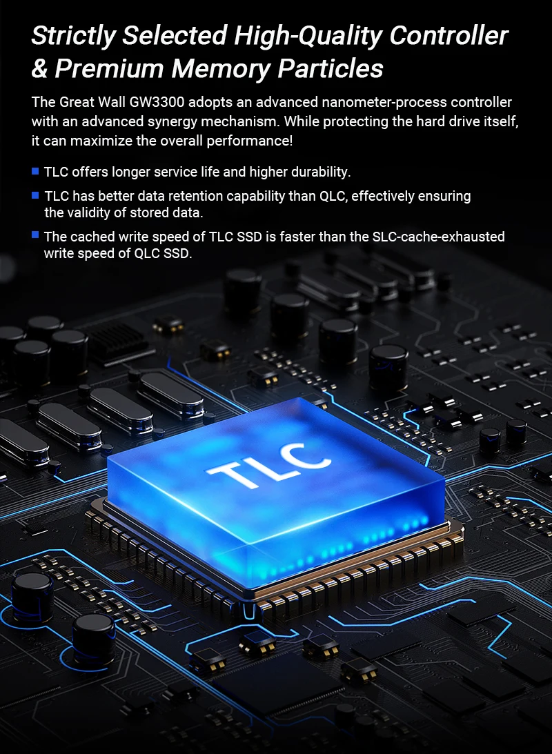 Great Wall SSD M2 NVME 128GB 256GB 512GB 1TB SSD M.2 2280 PCIe 3,0 unidad interna de estado sólido para ordenador portátil consola de juegos de escritorio