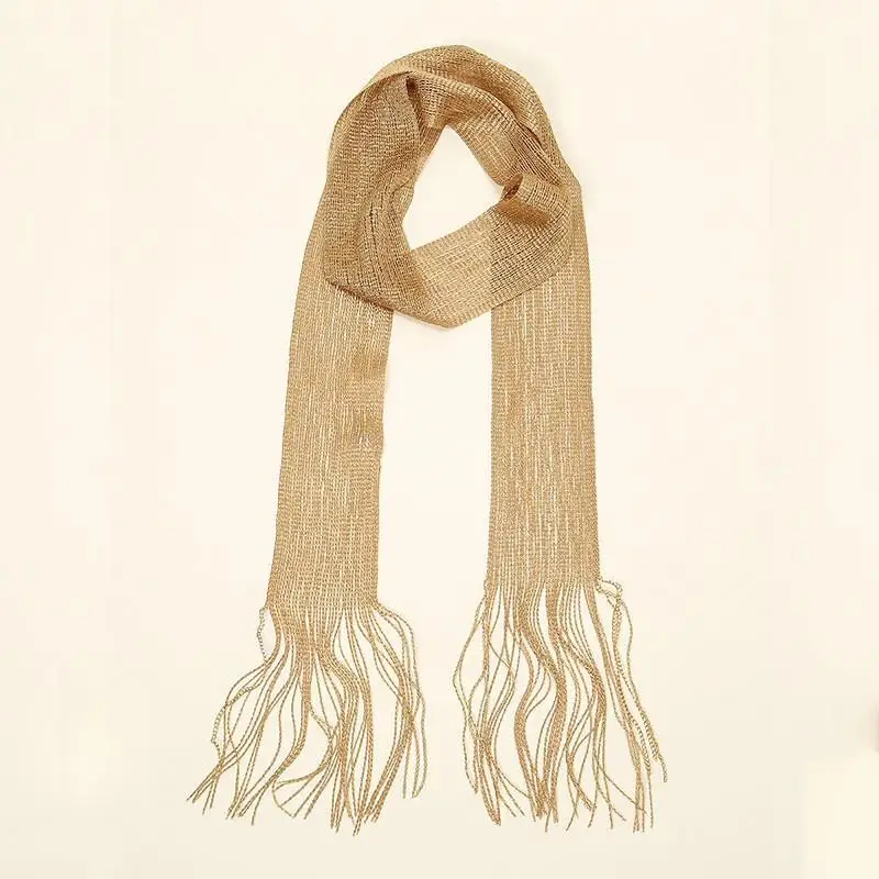 Striped Silk Scarf Women Lightweight Breathable Fashion Neck Head Scarf Daily Office Travel Beach Accessory Office Daily Wear