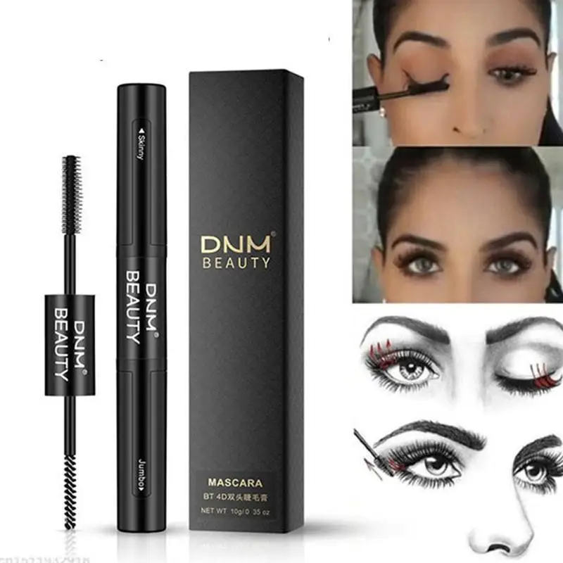 Sdotter DNM 4D Silk Fiber Lash Mascara Lengthening Grafting Eyelash Mascara Waterproof Eyelashes Extension Makeup Fake Eyelash