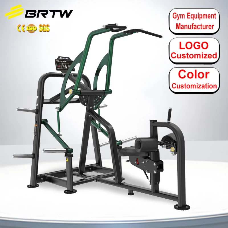 Multi Function Station Gym Training Equipment Adjustable Pulley System Super Lat Machine Lat Pulldown Machine
