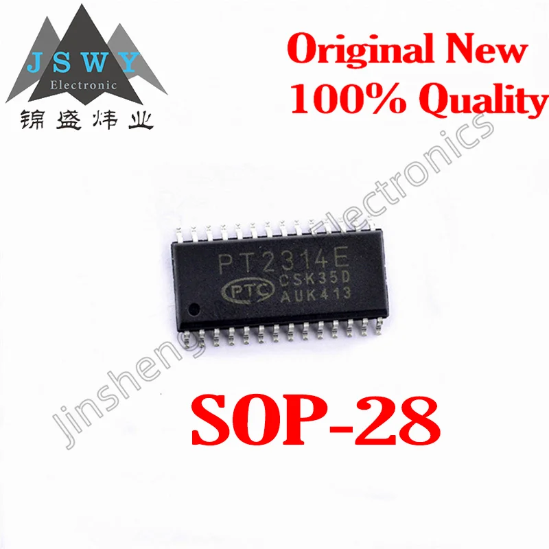 

(5/20 pieces) PT2314E PT2314 SOP-28/audio processing chip/new original stock/fast delivery/active component electronics