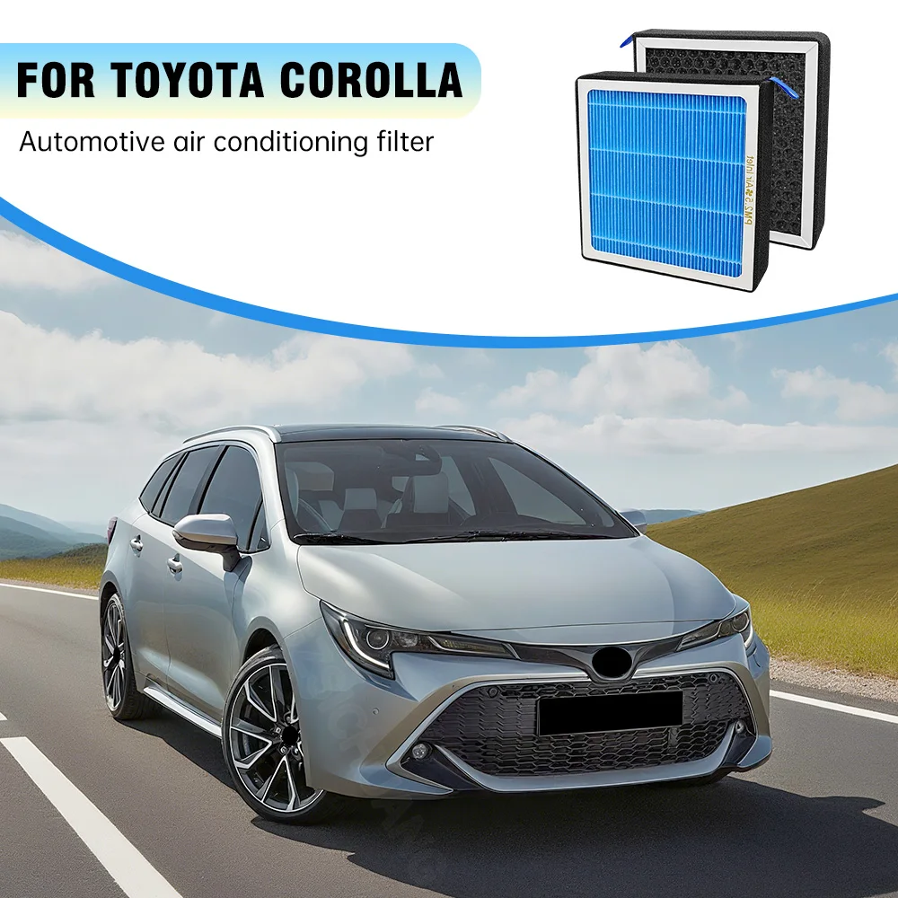

Car Activated Carbon Cabin Air Conditioning Filter For Toyota Corolla 2009-2014 2015 2016 2017 2018 2019 Interior Accessories