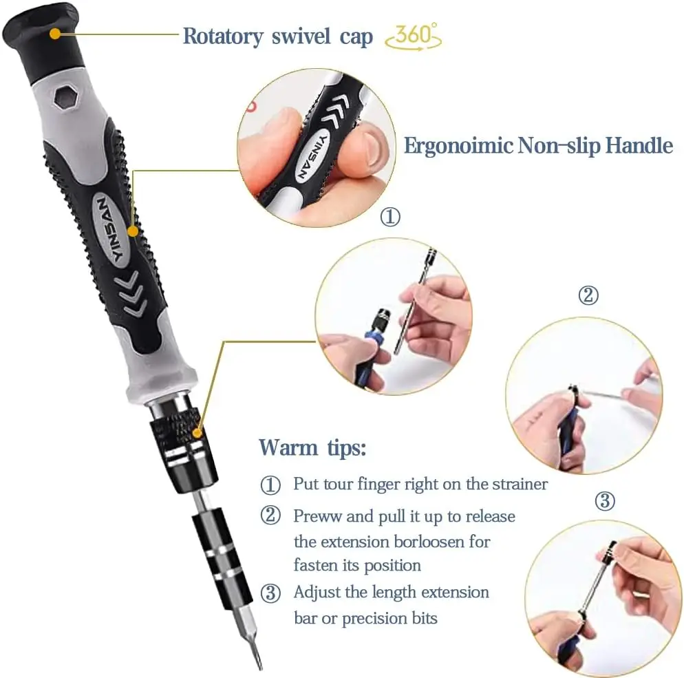مجموعة مفكات براغي دقيقة مكونة من 115 قطعة، مجموعة أدوات إصلاح إلكترونية، مناسبة لهواتف iPhone وأجهزة الكمبيوتر وأجهزة الكمبيوتر الشخصية وأجهزة الكمبيوتر المحمولة وأجهزة Mac وأجهزة الكمبيوتر اللوحية وأجهزة الكمبيوتر اللوحية وأجهزة التحكم المنزلية والنظارات والساعات وحقائب الباب وما إلى ذلك #5