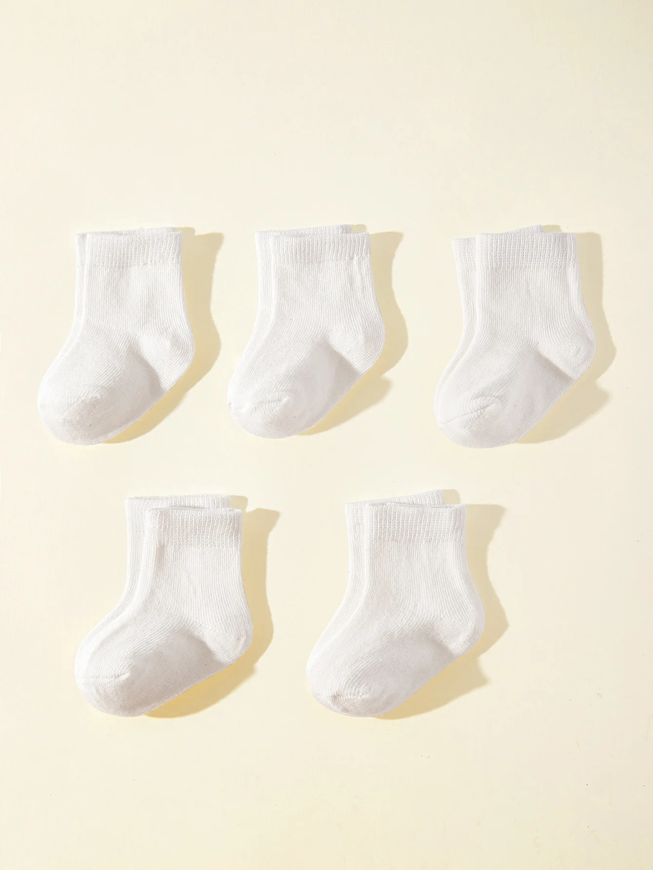 5 Pairs/Set 2025 New Born Baby Children Cotton Socks Fashion White For 0-2 Years Kids Baby Girl Boy Socks