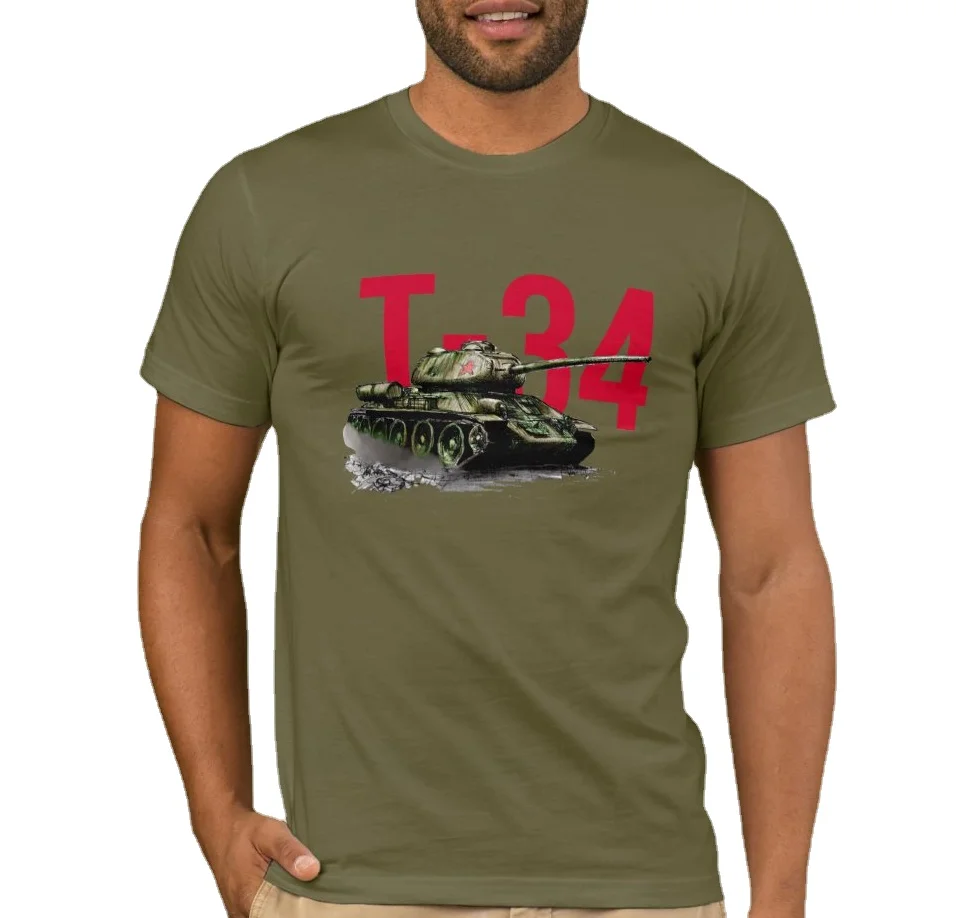 The Second World War Vintage Soviet T-34 Medium Tank Men's T Shirt