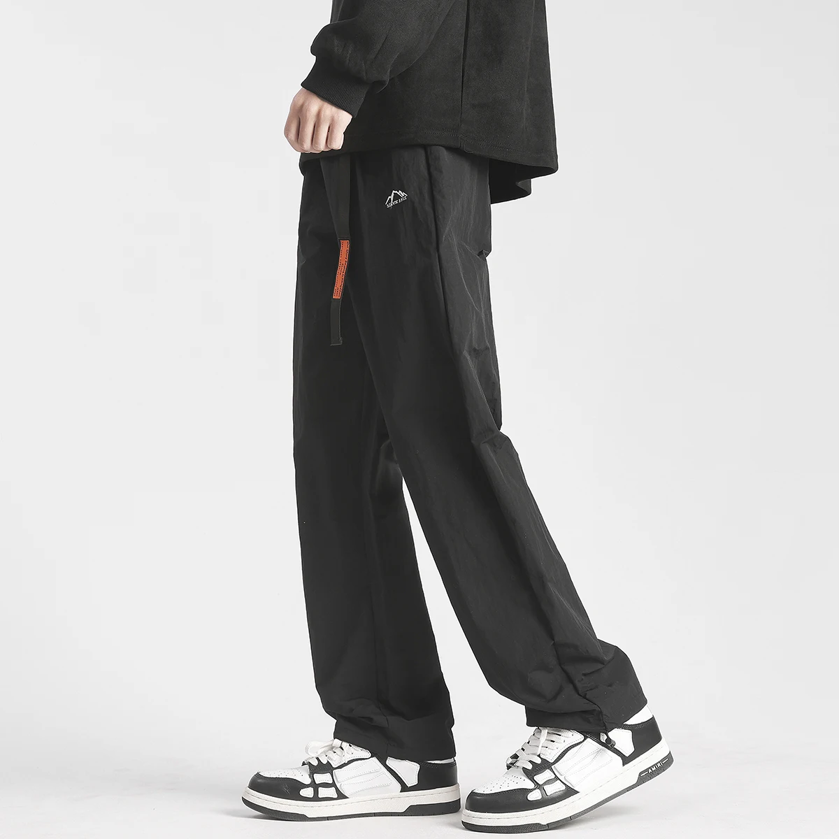 Fashion Cargo Pants Men Elastic Waist Street Harem Pants  Male Jogger Sweatpants Hip Hop Man Casual Trousers Embroidery