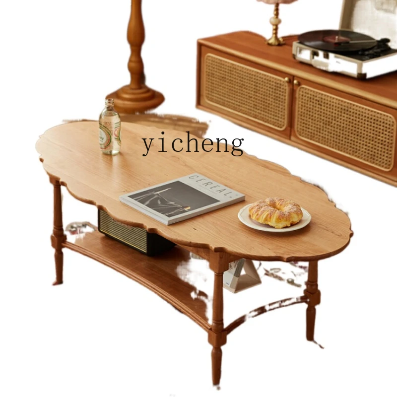 

XL Room Nordic Solid Wood Coffee Table Small Apartment Tea Table Modern Minimalist Tea Table