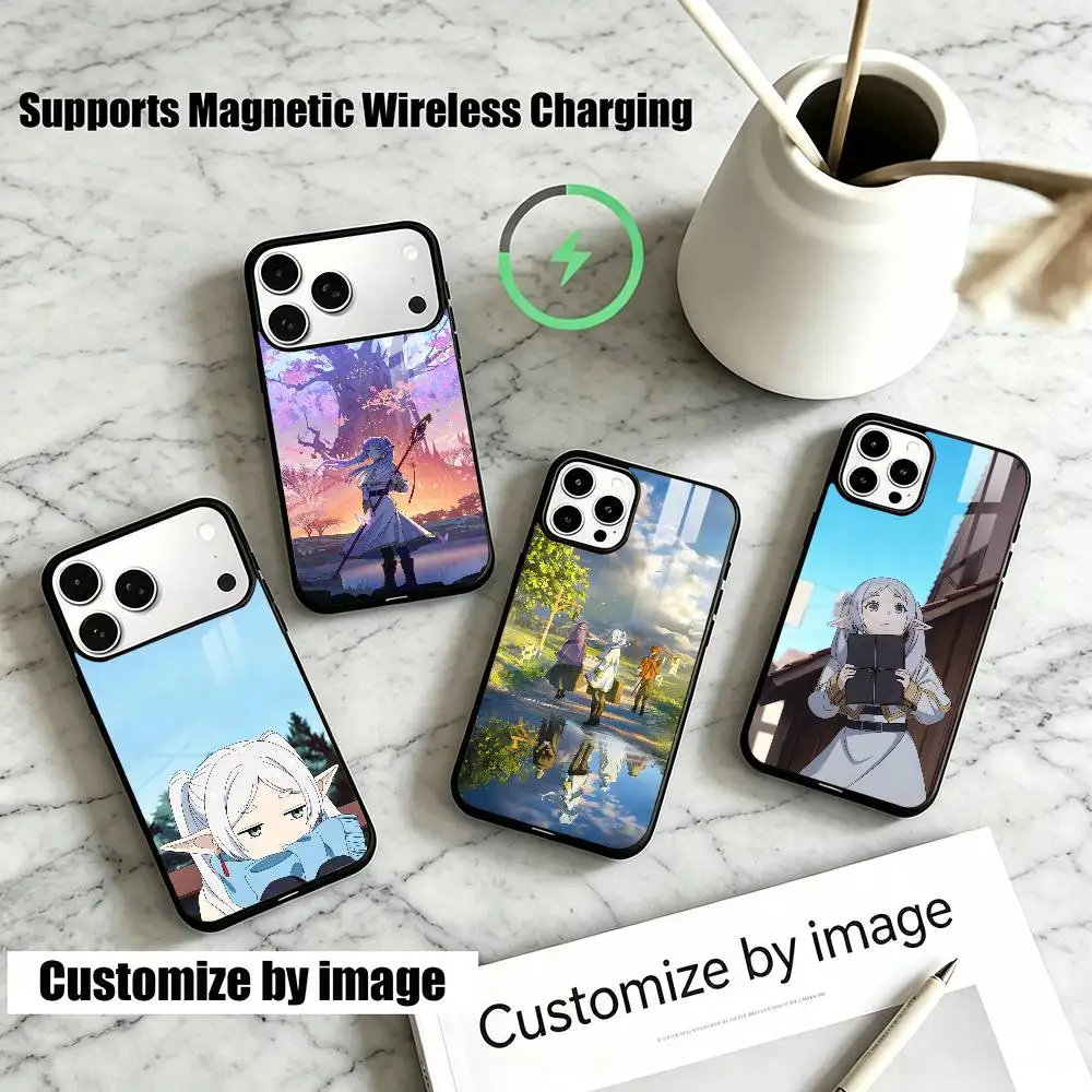 Hot Anime F-Frierens  Phone Case For iPhone18,17,16,15,14,13Plus,Pro Supports Magnetic Wireless Charging