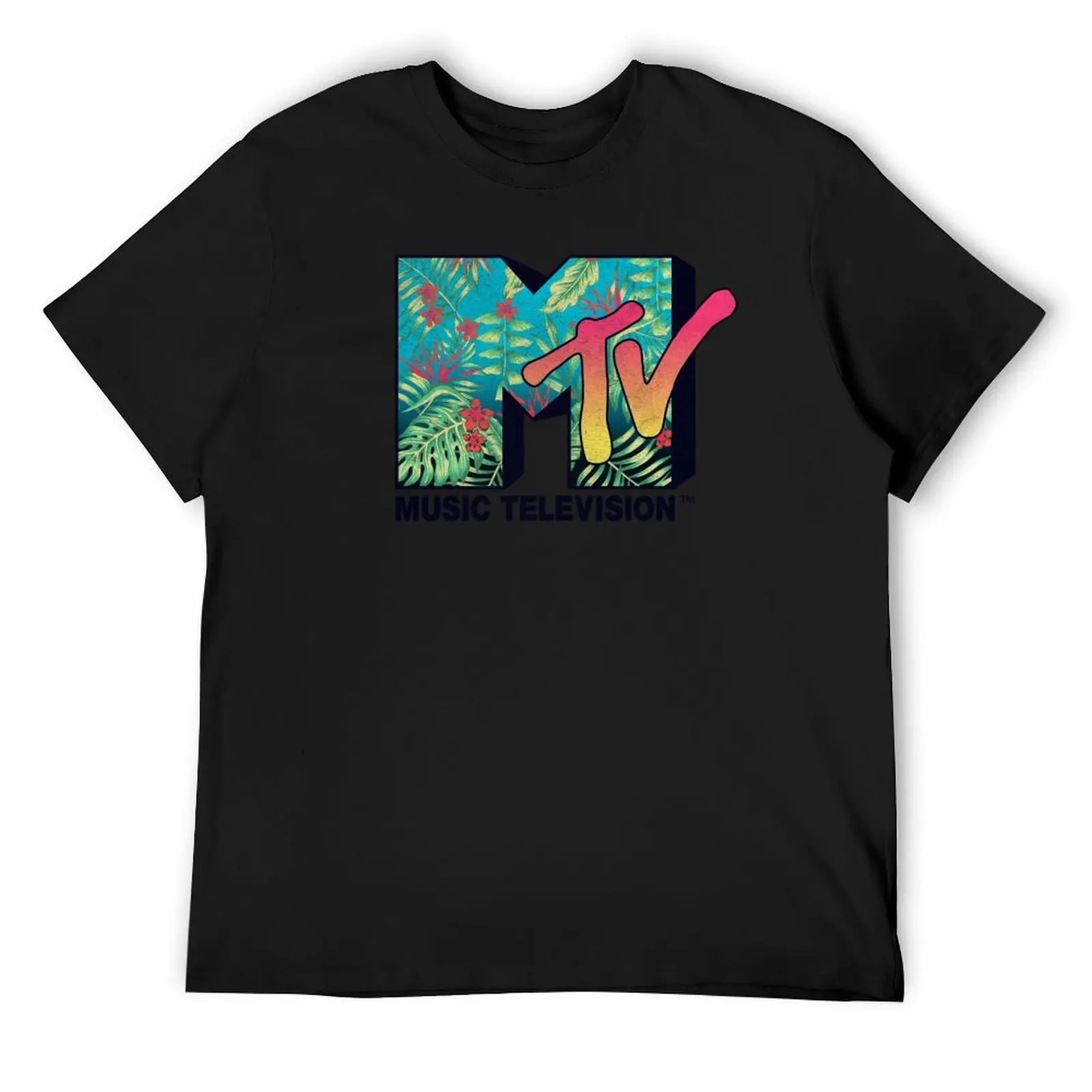 

MTV Tropical Music Television Bright Logo T-Shirt Funny t-shirts korean fashion man t shirt quick drying tee shirts for men