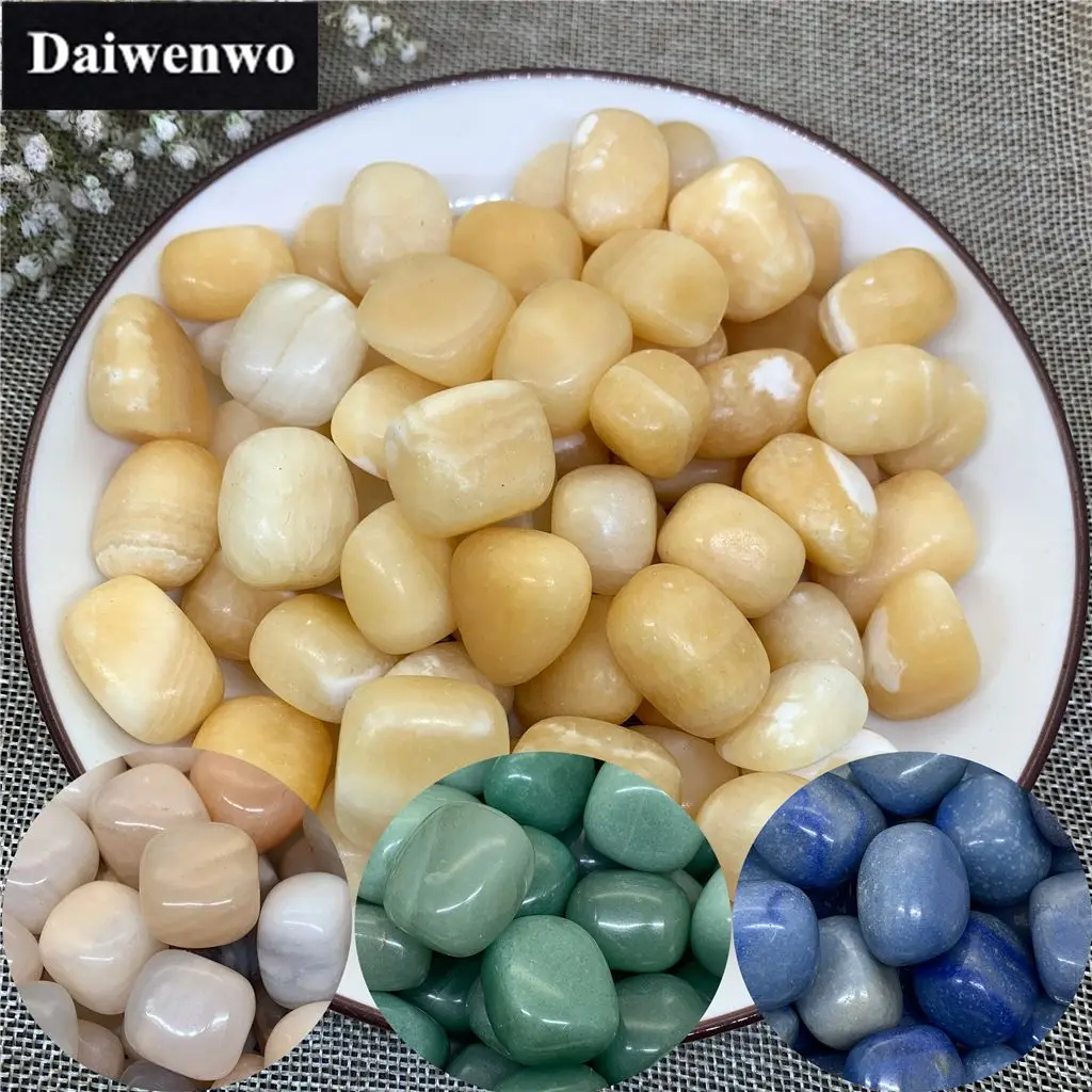 100g/pack Yellow Jade Pink Green Blue Aventurine Gravel DIY Fish Tank Decoration