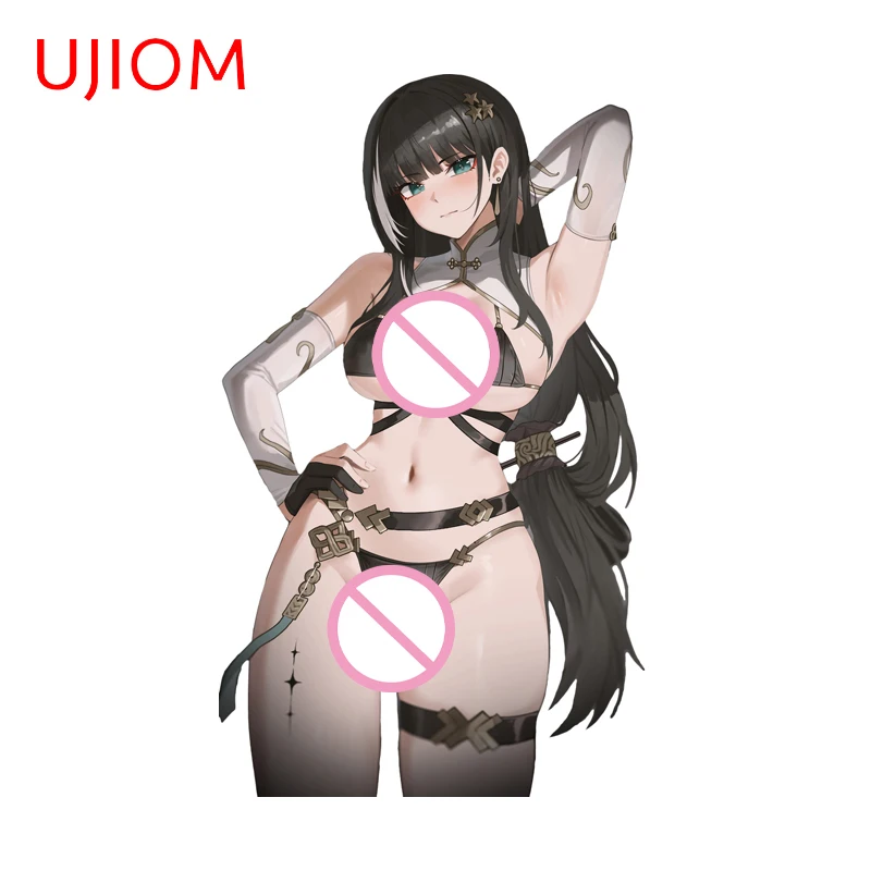 UJIOM Baizhi Alluring Bikini Figure Wall Sticker Surfboard Sunscreen Vinyl Decal Seductive Transparent Storage Box Wallpapers