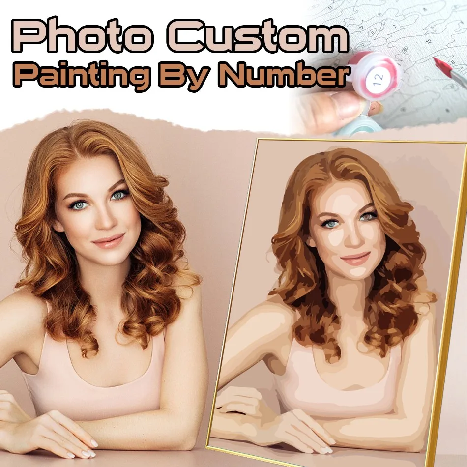 Photo Custom Couple Photo Diy Painting By Numbers For Diy Gift Adults Kits Photo Custom Modern Wall Art Picture On Number For Ho