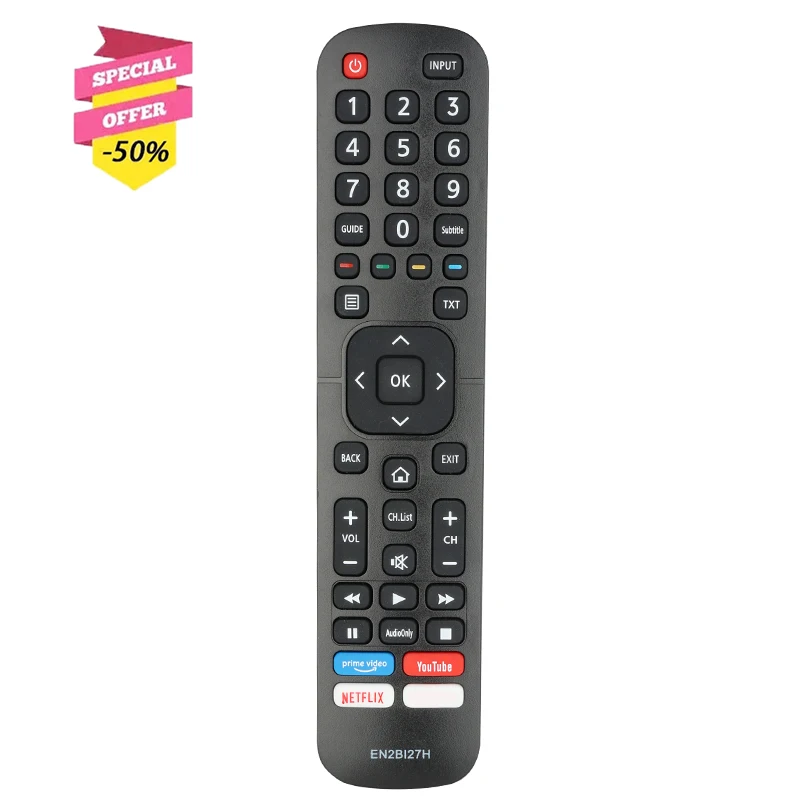 

EN2BI27H Remote Control For Hisense smart TV 32AE5500F 40AE5500F H43B7100 H43B7120 H43B7500 H50B7100 H50B7300 H55B7100 H55B7120