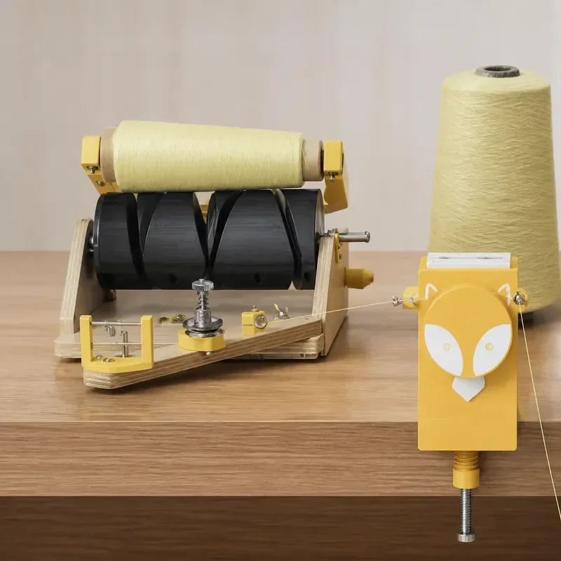Automatic Yarn Winder Machine Desktop Wool Cone Splitting Rewinding Tool for Knitting Crochet DIY Household Electric Ball