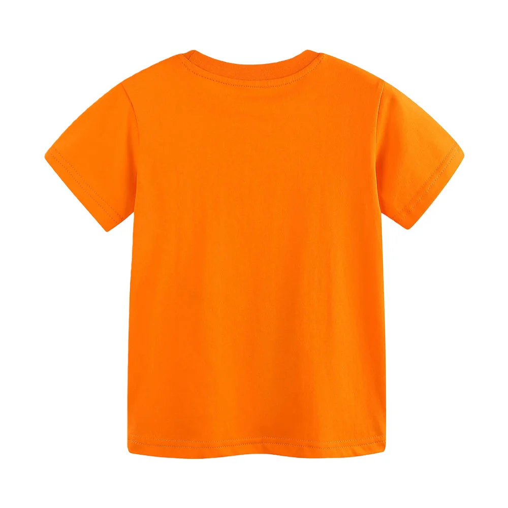 Jumping Meters Train Printed T-Shirt Short Sleeve Summer Costume Top for Toddler Kids Boys Girls Educational Fun Clothing