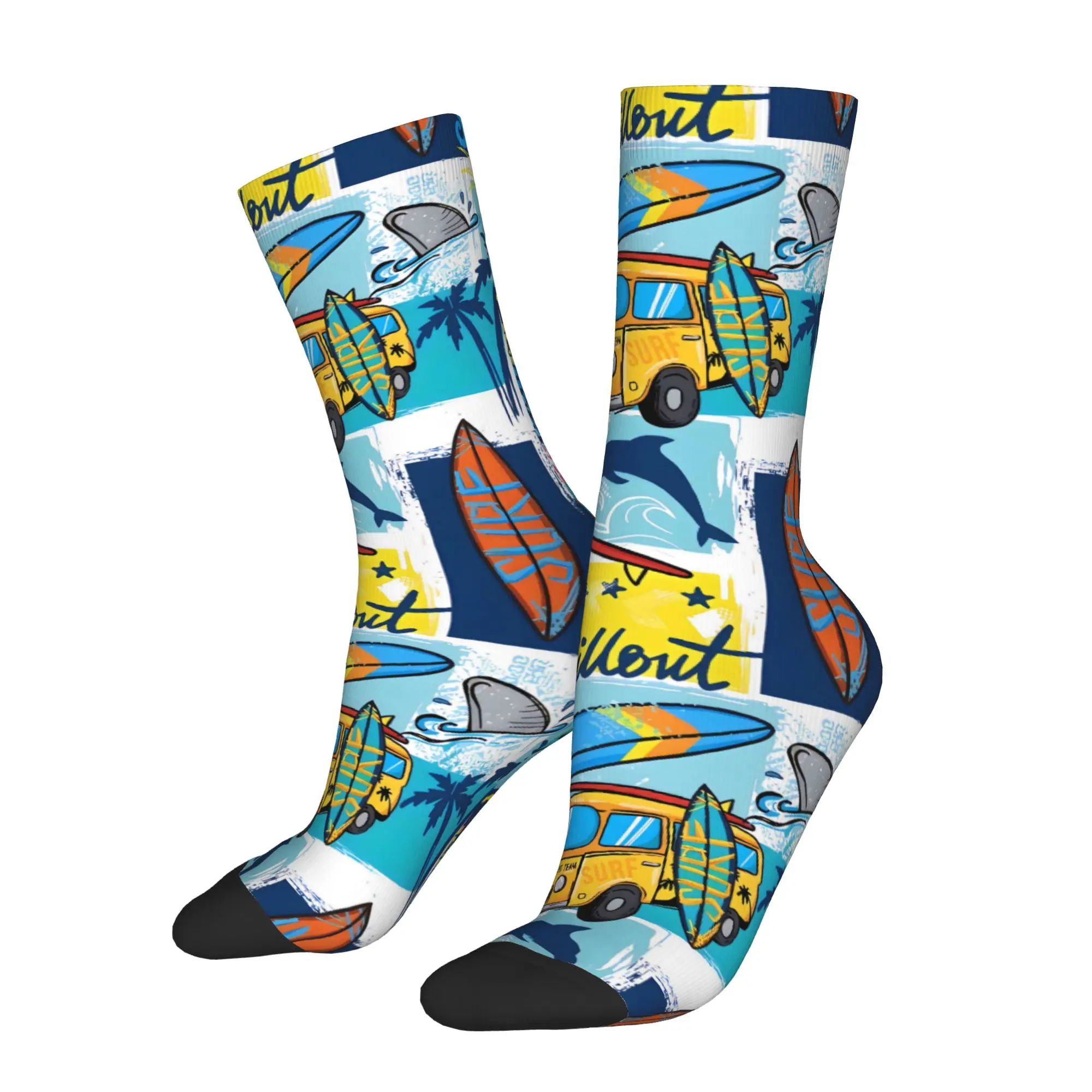 

Super Chillout Summer Beach Sock Printed Man Polyester Fashion Popular