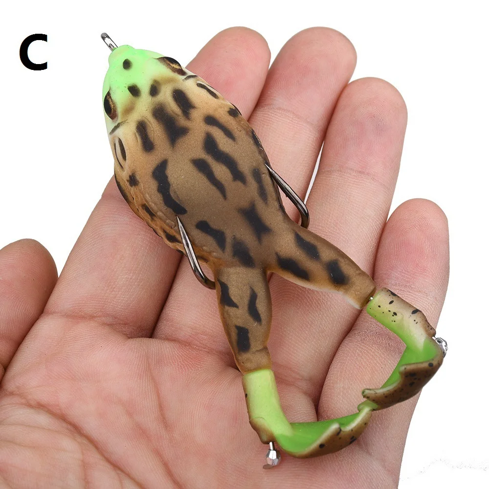 المروحة الدوارة مزدوجة أرجل الضفدع إغراء الطعم الناعم 9cm13.5g بيونيك إغراء الطعم باس البحر الأسماك السوداء قتل خاص