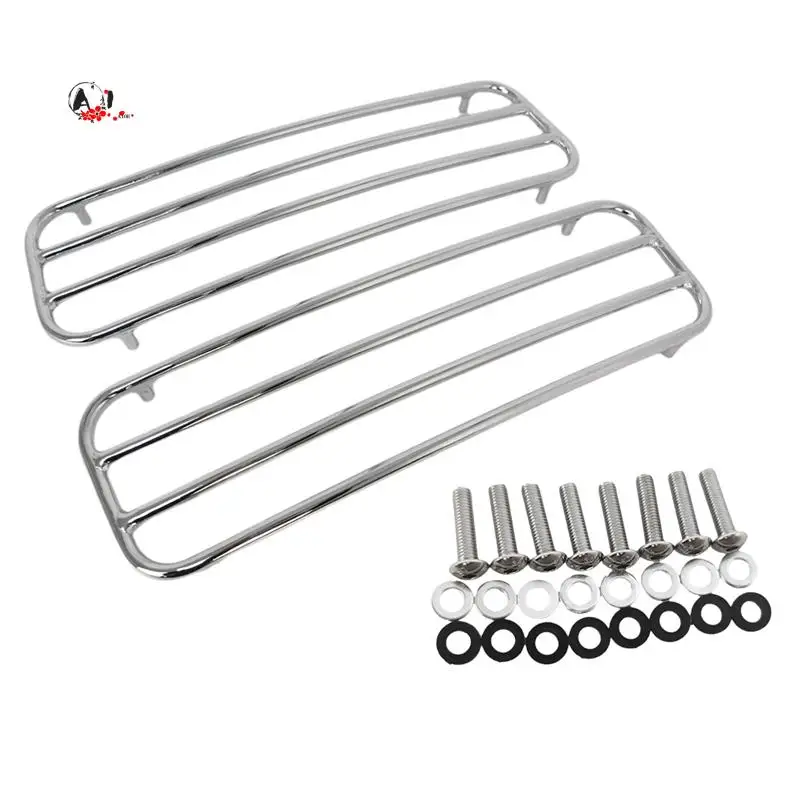 

A10E-1 пара мотоциклетных хромированных жестких седельных сумок, верхняя направляющая, накладка для Touring 1993-2013, жесткие седельные сумки, верхние направляющие