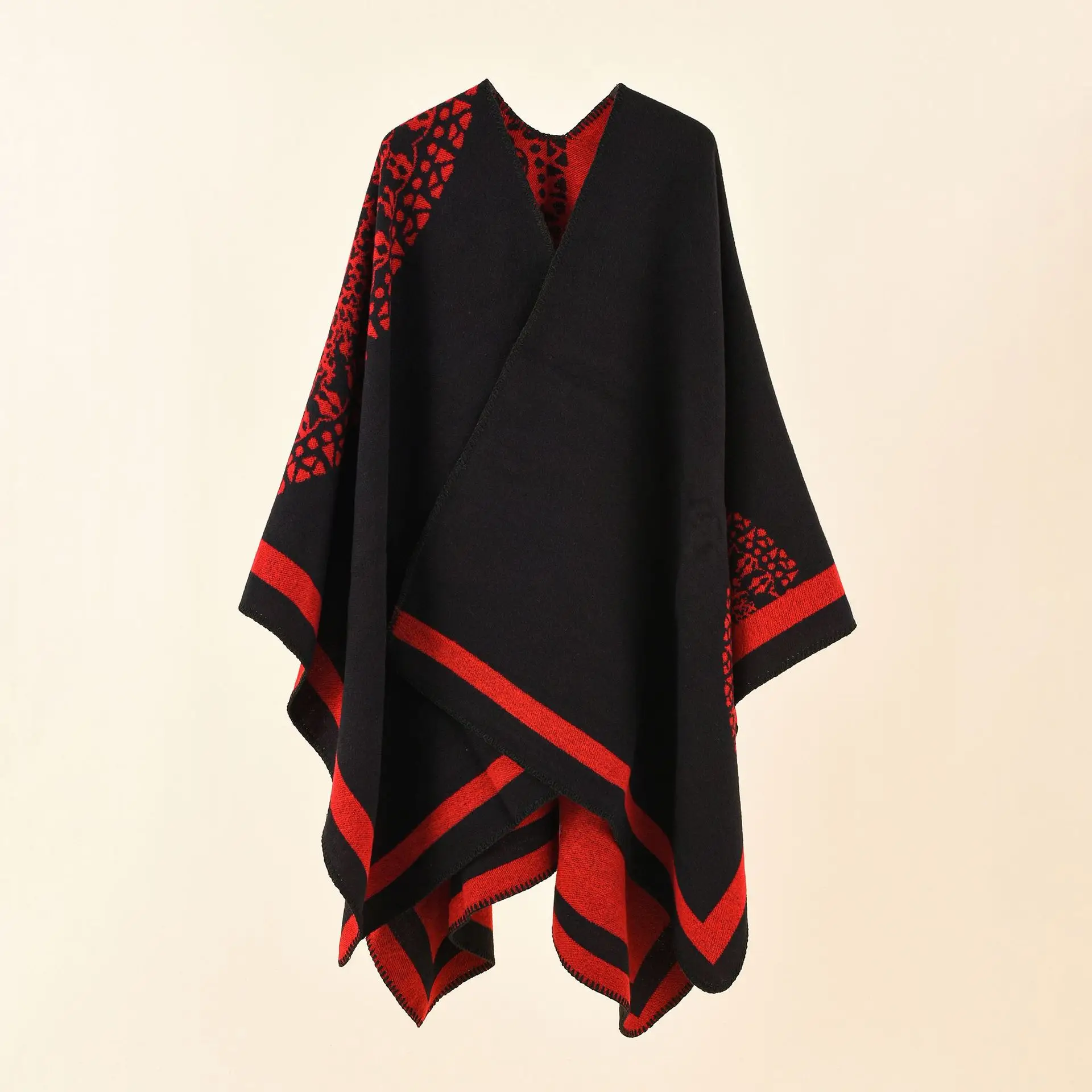 A woman\'s shawl a cape a warm, winter-proof shawl