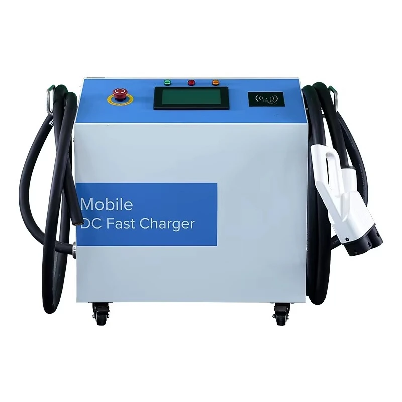 CCS2 30KW Commercial Smart EV Mobile DC Charging Station New Energy Portable with 380V Input Voltage Connecting Port