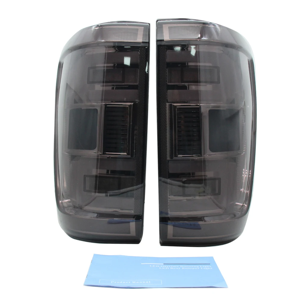 

Пара светодиодных автомобильных дымчатых задних фонарей 12 В для Ford F150 F-150 XL 2021, ABS, водонепроницаемые стоп-сигналы, резервные светодиодные указатели поворота