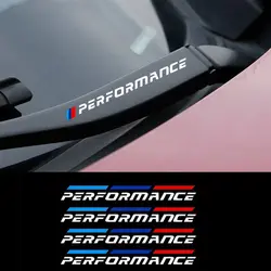 4Pcs MPower Performance Car Wiper Sticker For BMW E30 E34 E36 E60 E46 E90 E71 E87 E70 F30 F10 F20 X1 X3 X4 X5 X6 G20