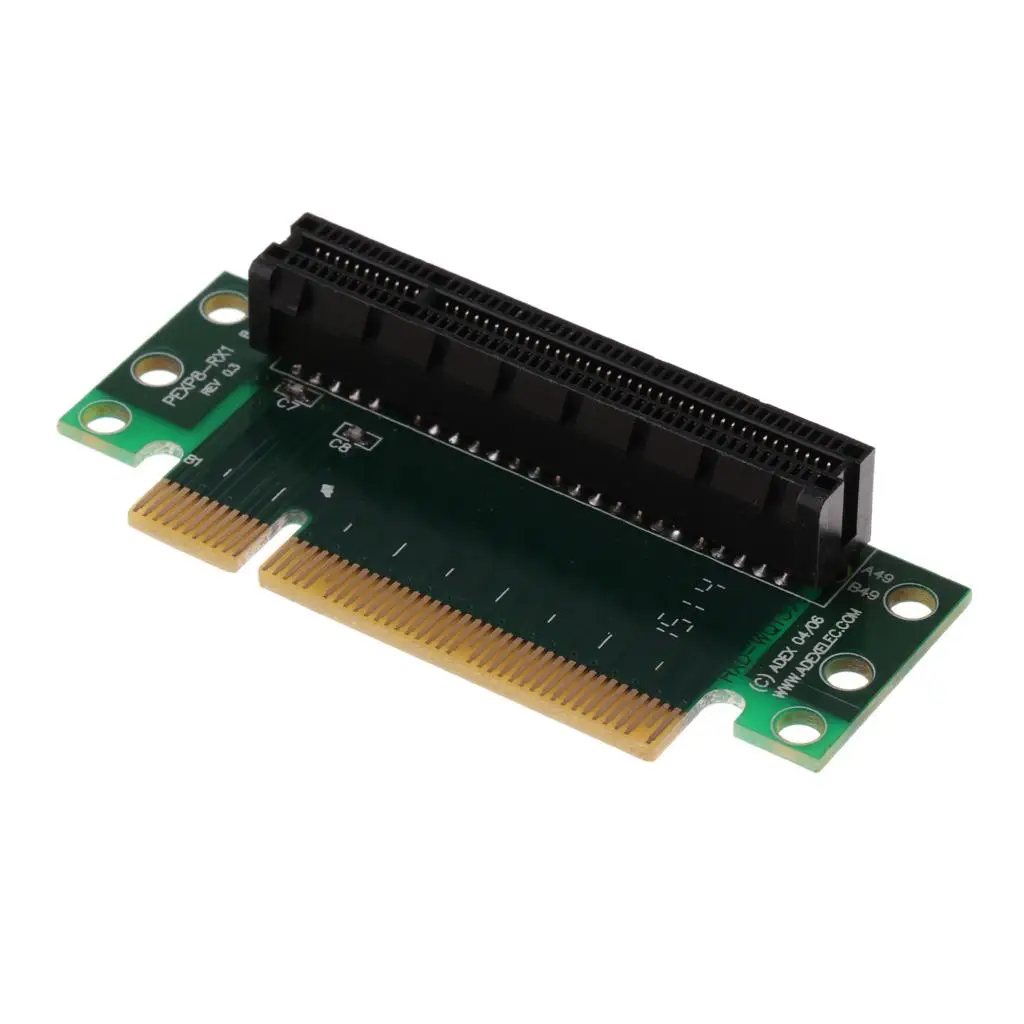 PCI- 8X 90° Adapter Riser Card for 1U/2U Computer Server Chassis