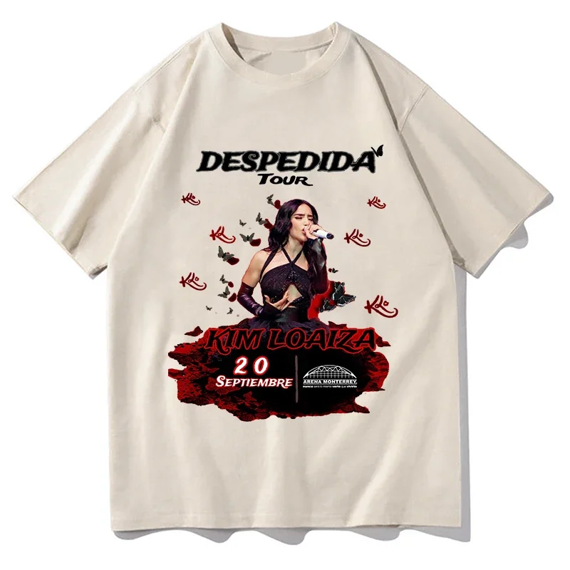 Summer Cotton Kim Loaiza QuesoXTE Pop Singer Printed T-Shirt High Quality TShirt DESPEDIDA Women O-Neck Women Tees Short Sleeve