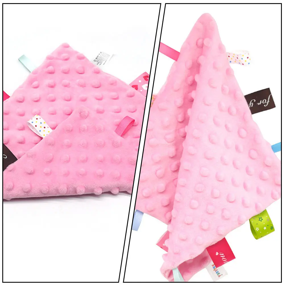 2 pçs toalha super calmante para infantil pano macio reutilizável cores brilhantes para o humor calmante bebê apaziguar toalha