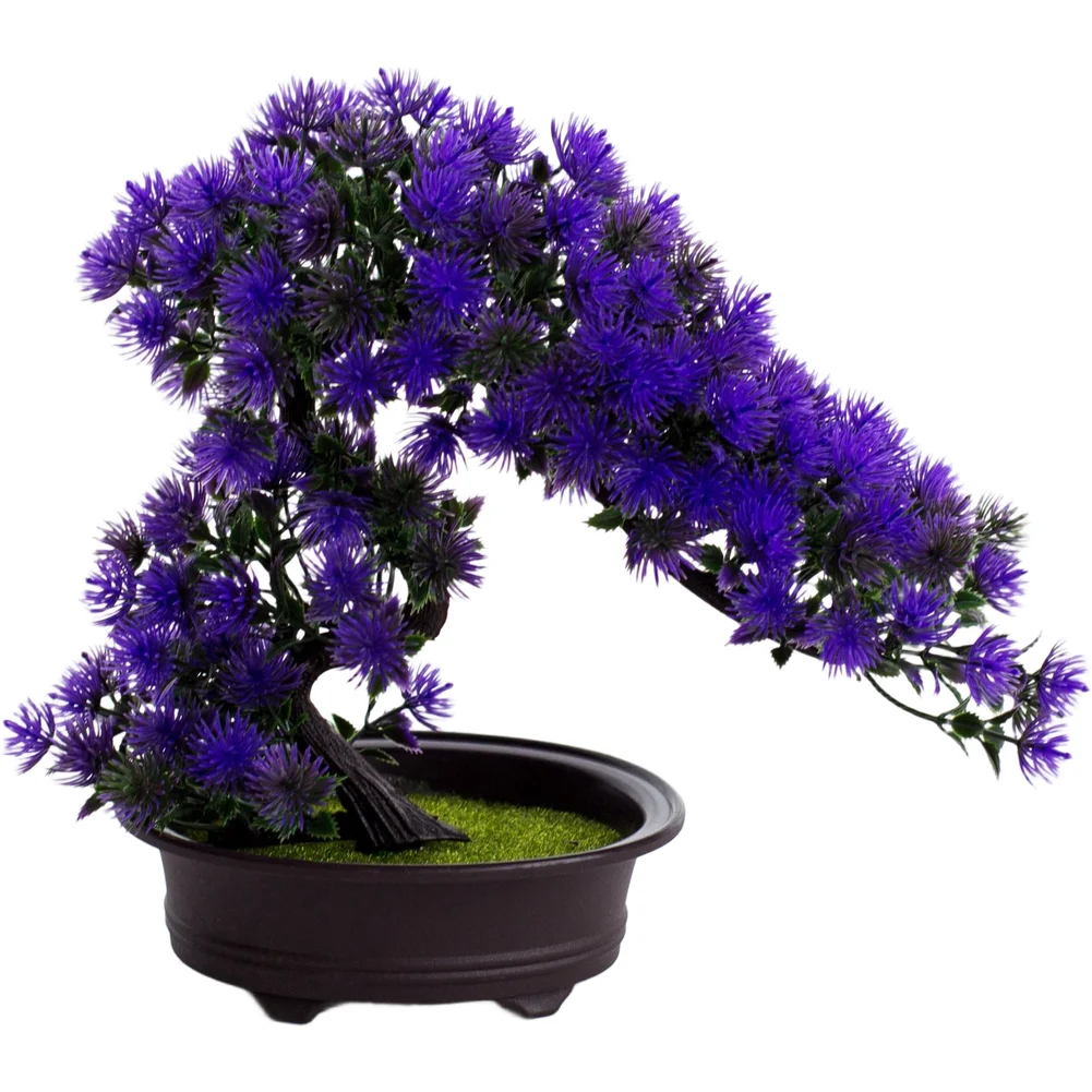 Realistic Artificial Pine Bonsai Tree Potted for Indoor For Home or Office Decoration Without Watering or Sunlight