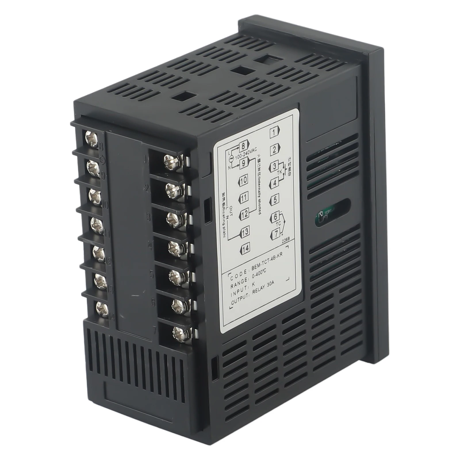 

Time Temperature Controller 100-240VAC 50/60Hz Heat Press Machine Digital Thermostat BEM-TCT-4B-KR Temperature Time Controller