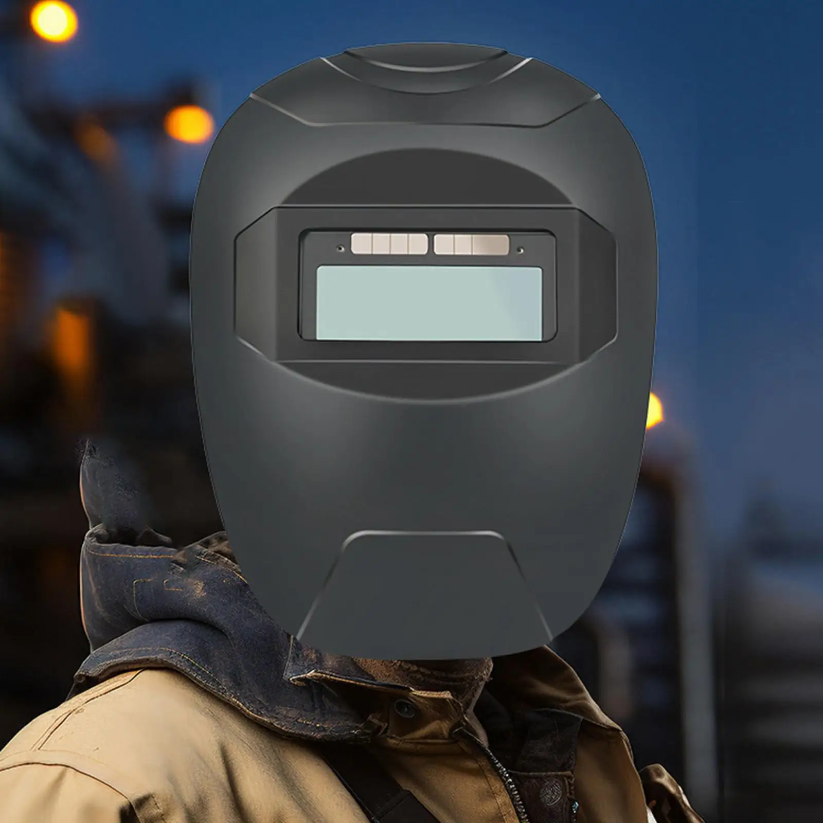 PP Material Welding Helmet Head-mounted Face Shield with Large Viewing Window for Workshop Protection