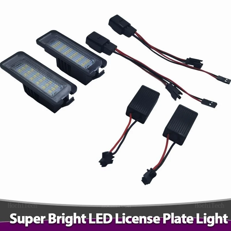 

For VW Passat B6 CC Eos Golf 4 5 6 7 MK7 Polo Superb Lupo Scirocco Seat Leon Altea Ibiza LED License Number Plate Light Lamp