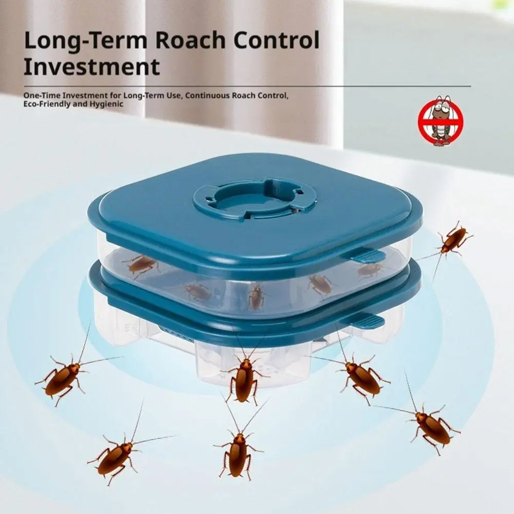 Reusable Cockroach Trap Insect Catcher Efficient Box Pest Control Roaches Spiders Ants No Bait Household Catching Catcher Tool