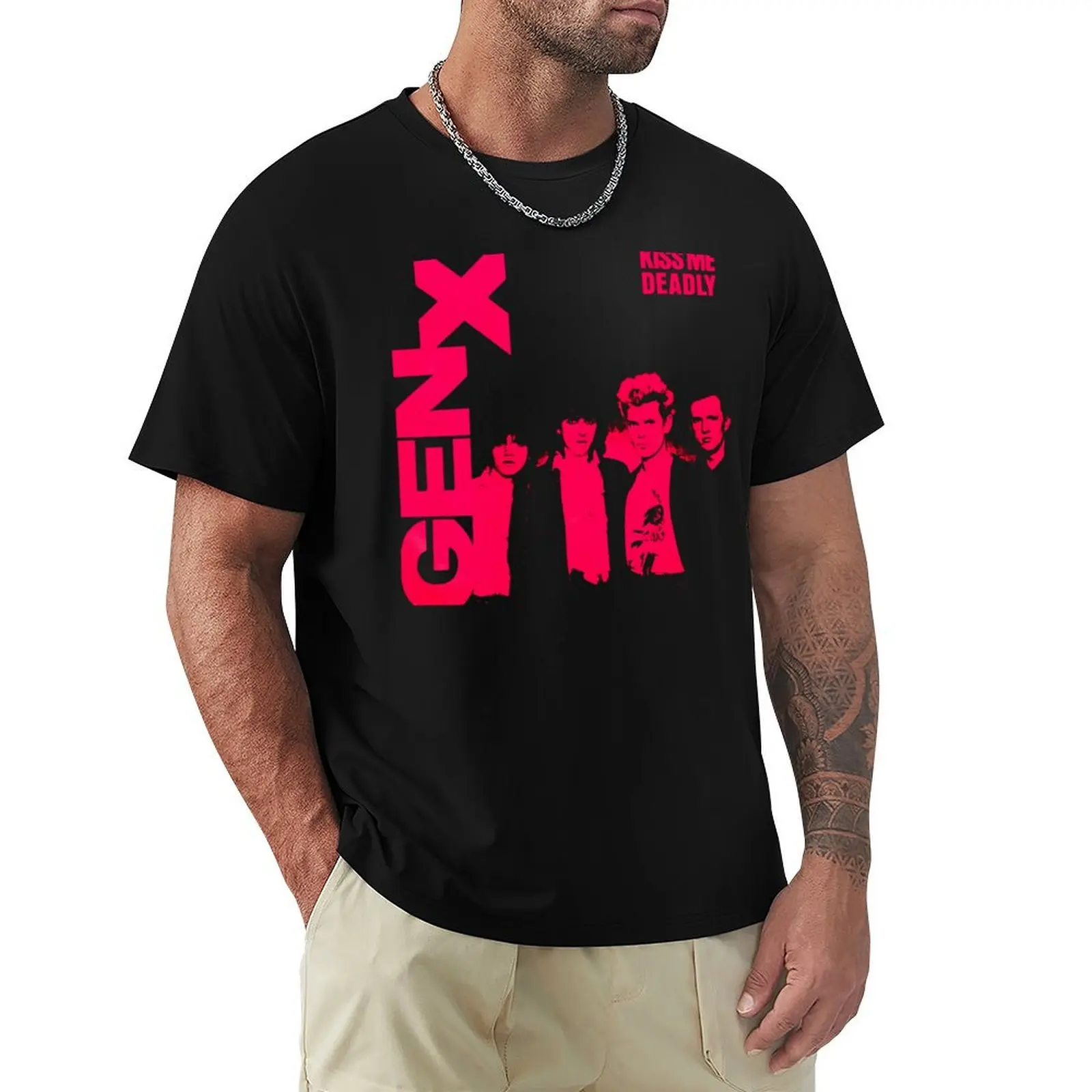 

GENERATION X ROCK BAND T-Shirt Big Size Short Sleeve Tee for Men