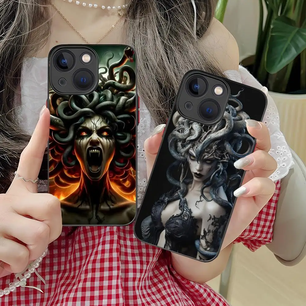 

Чехол для телефона Medusa Snake Gorgon для iPhone 17 16 15 14 13 12 11 X XR XS 8 7 Air Pro Max Plus Mini, цветной силиконовый чехол