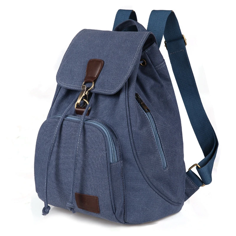 2024 New Women Backpack Canvas Laptop Travel Backpacks Computer Bags High School Student College Bag Outdoor Shoulder Bag