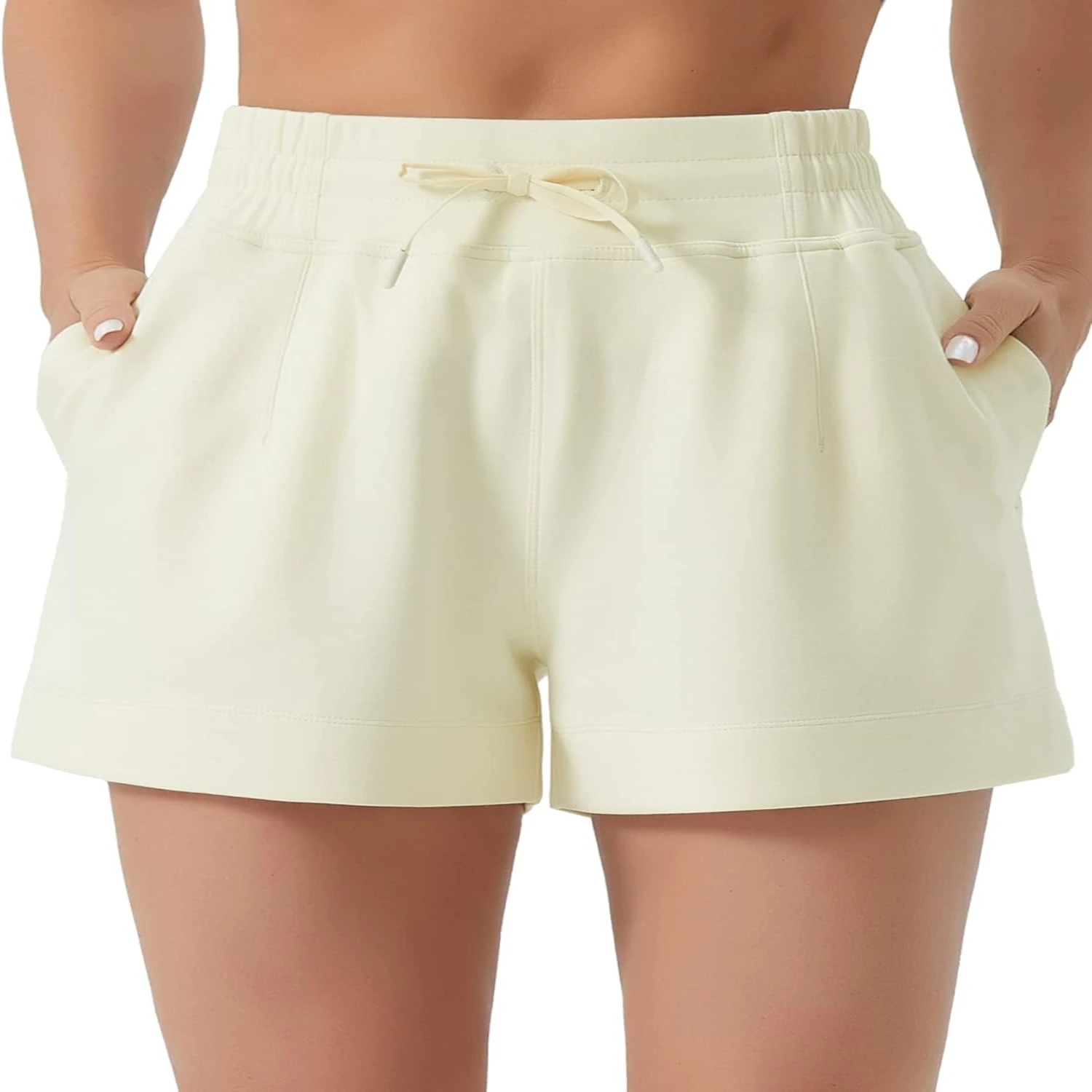 Luxurious, Sophisticated, and Versatile High-Waisted Drawstring Shorts - Effortlessly Elegant and Fashion-Forward Must-Have for