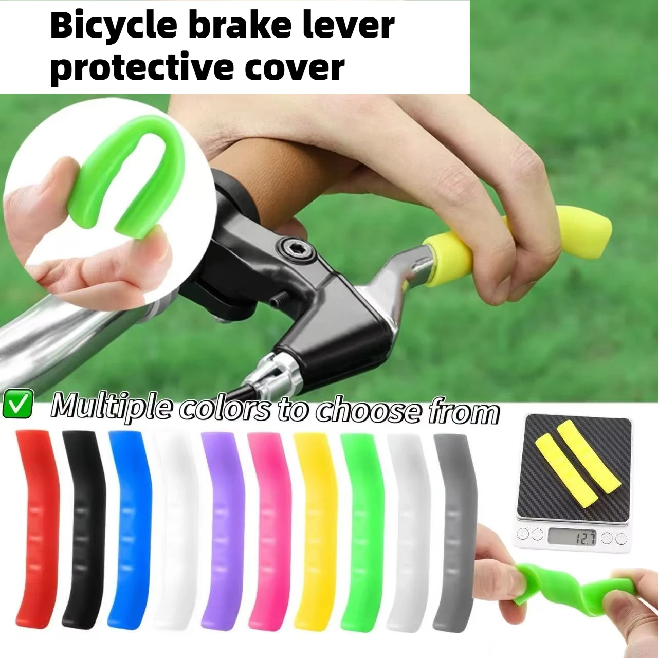 Bicycle Brake Lever Protection Cover Silicone Mountain Fixed Gear Road Folding Hand Brake Guard Sleeve