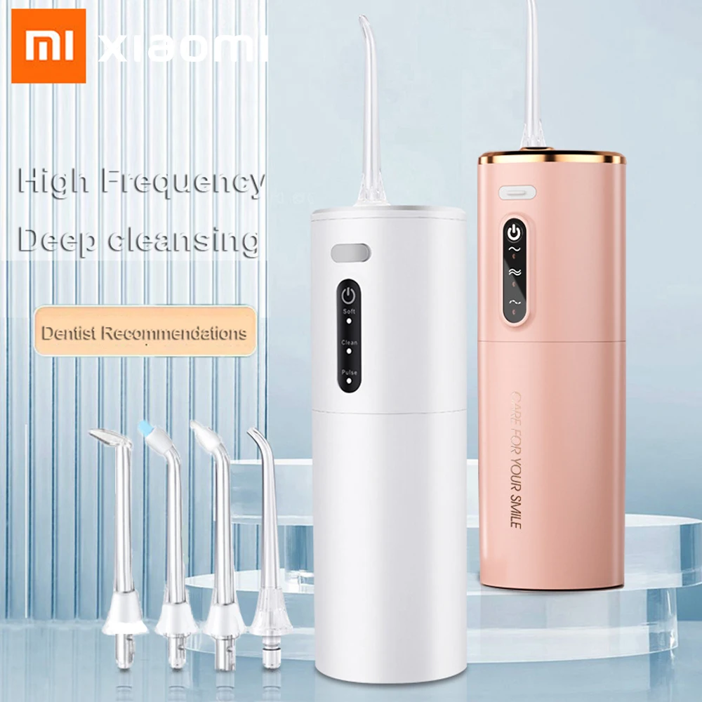 XIAOMI YOUPIN Oral Irrigator USB Rechargeable Dental Floss Portable Dental Water Flosser Irrigator Dental Teeth Cleaner 3 Modes