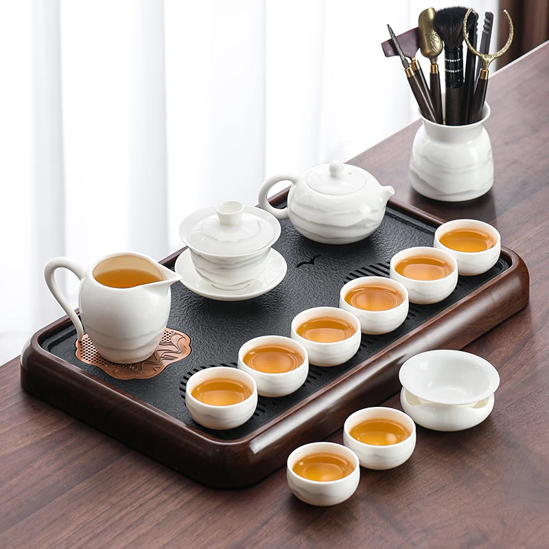 Kitchen Tools Tea Set Coffeeware Chinese Ceremony Coffee Travel English Kung Fu Tea Set Lazy Service Juego De Te Home Products