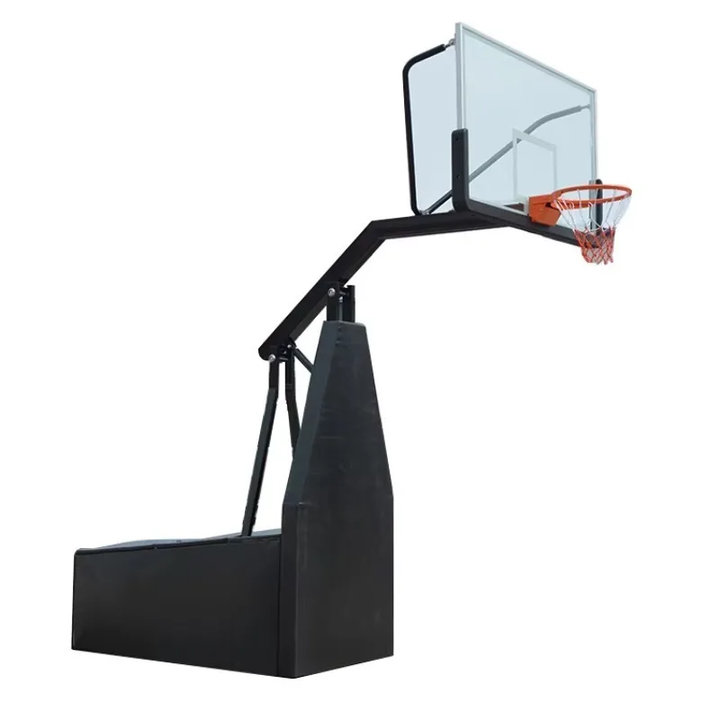 

Professional-grade Black Hoop With Adjustable Height And Movable Base Suitable For Indoor/outdoor Use Schools Hot Sale