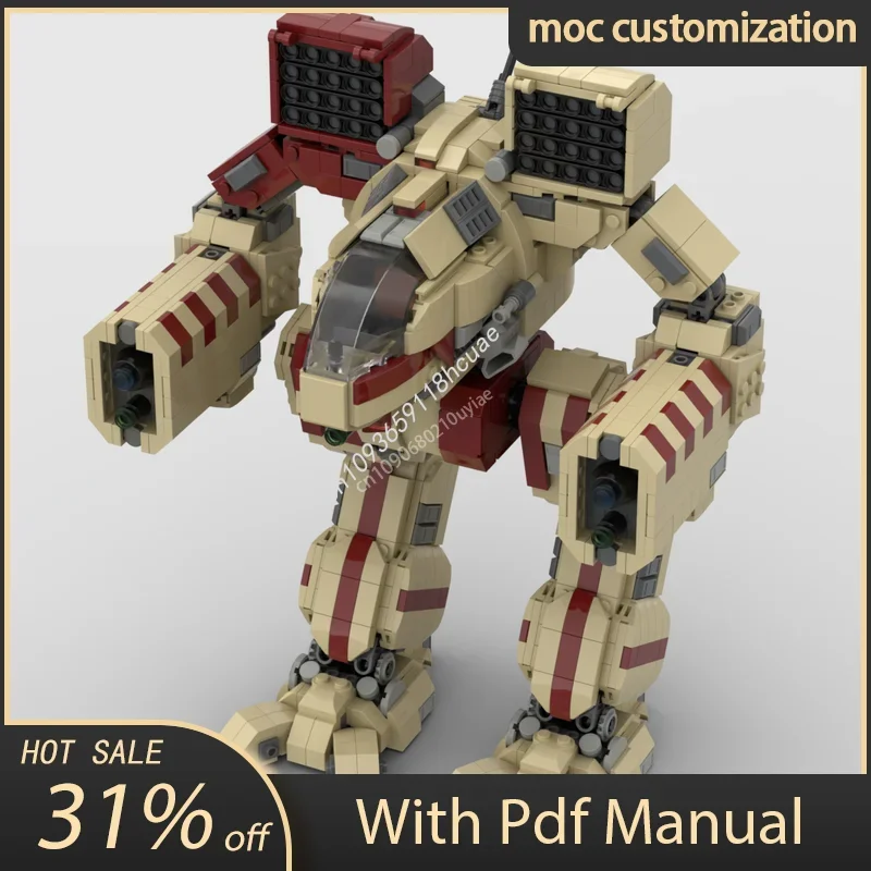

1832 шт. MOC Timberwolf Battlemech, строительный кирпич, сборка, меха, модель робота, серия игр, кирпичная игрушка, праздничный подарок для детей