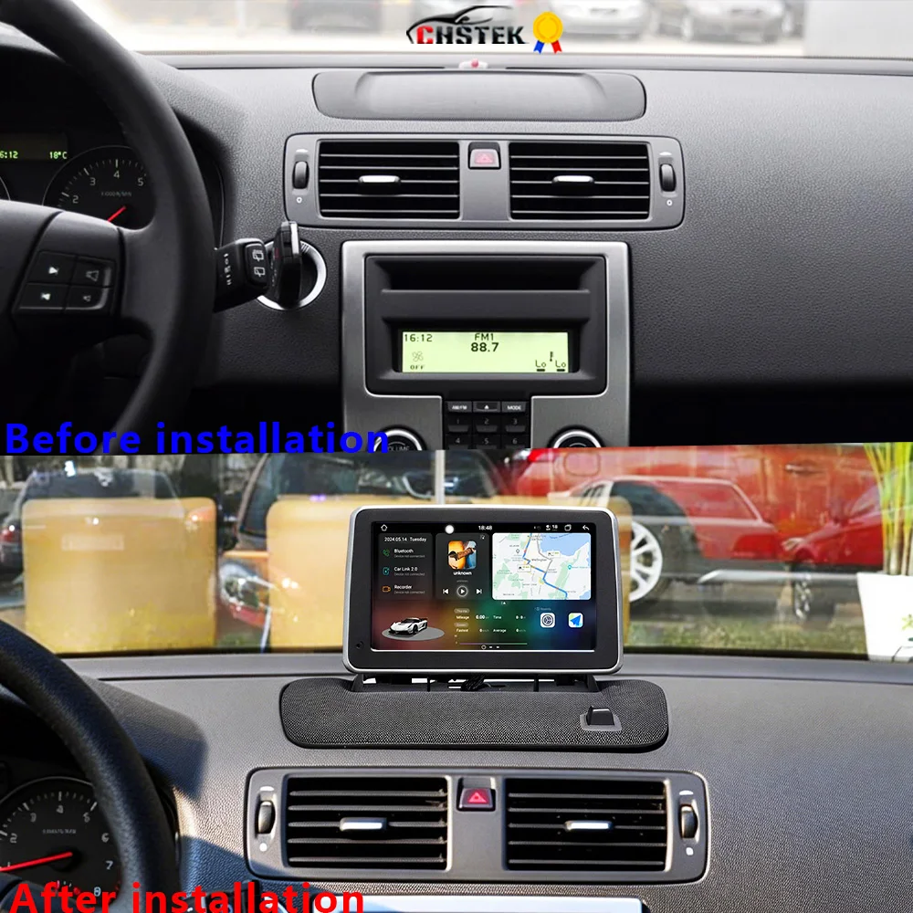 CHSTEK Android 14 Autoradio Stereoanlage für Volvo S40 C70 C30 2006-2012 Carplay Multimedia-Player Navigation WIFI 4G GPS BT Head Unit