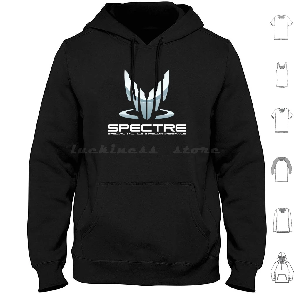 Spectre-Mass Effect Active Hoodie Cotton Long Sleeve Mass Effect N7 Bioware Shepard Commander Shepard Gaming Video