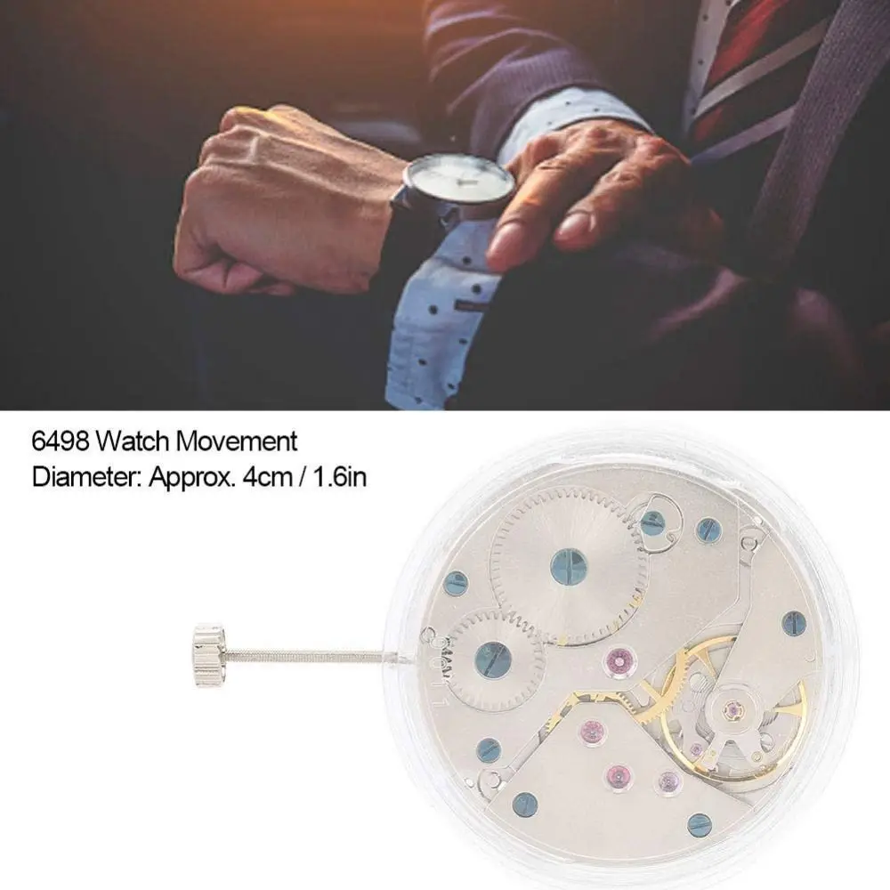 White Movement 6498 Watch Movement Single Calendar 3 Pin Design Automatic Mechanical Movement Automatic Mechanism