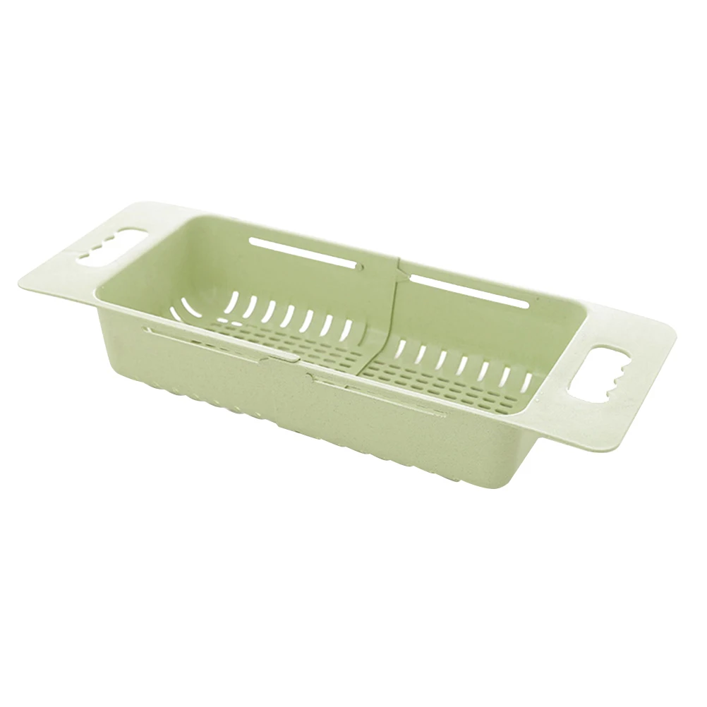 

Dish Drying Rack Vegetable Fruit Washing Basket Kitchen Cutlery Drain Telescopic 25cm 35cm Storage Organizer Homeware Eco