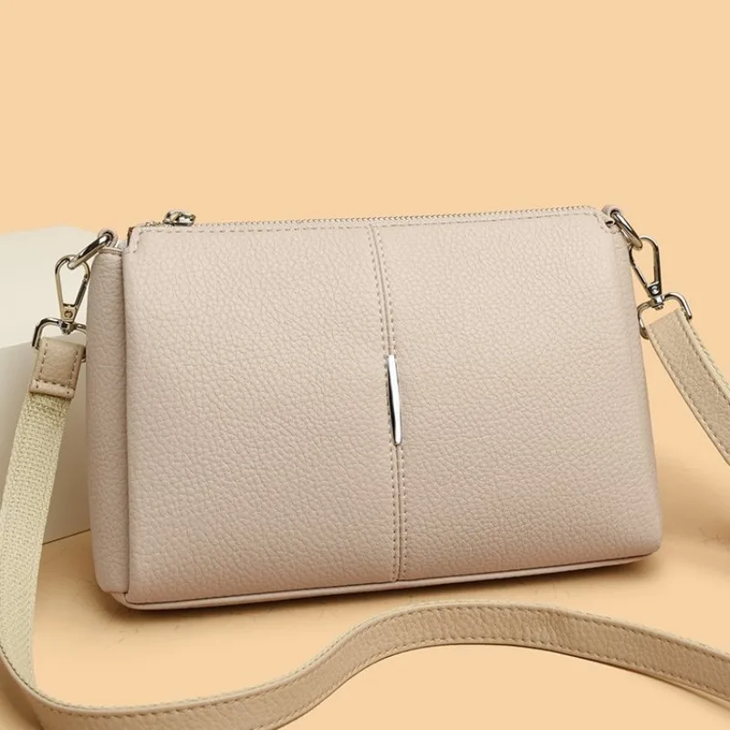 

Veiled Minimalist Crossbody Bag For Women Luxury Designer Leather Tote Vintage Elegant Large Capacity Unique Covered Diaper Bag