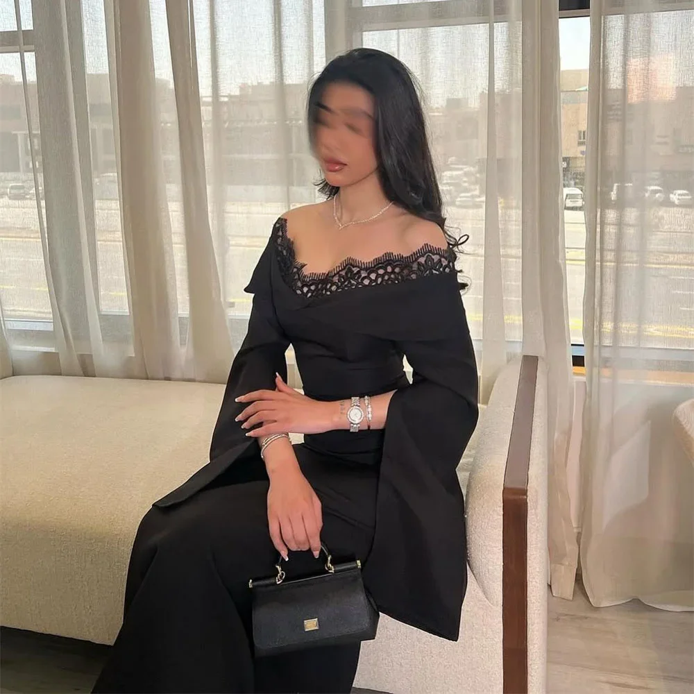 

Luxury Evening Dress Ankle Length Classic Strapless Crystals Off The Shoulder Mermaid Prom Gown Customized New 2025